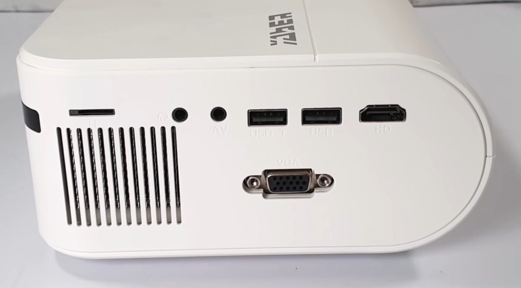 Connection ports of YABER V2 Projector 